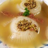 トロトロ玉ねぎコンビーフのマスタードスープ